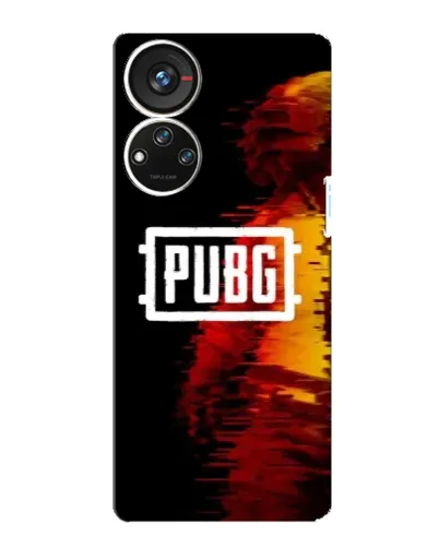 Чохол для ZTE Blade V40s з картинкою «Яскравий логотип PUBG»