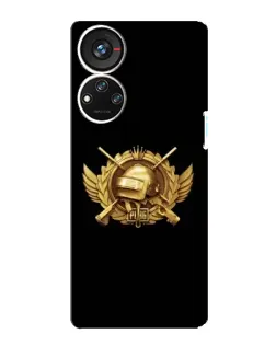 Чохол для ZTE Blade V40s з картинкою «PUBG — помаранчевий градієнт»