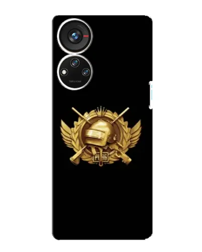 Чохол для ZTE Blade V40s з картинкою «PUBG — помаранчевий градієнт»