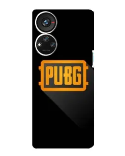 Чохол для ZTE Blade V40s з картинкою «PUBG — рамка лого»