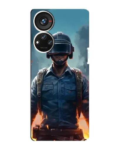 Чохол для ZTE Blade V40s з картинкою «PUBG — реалістичний герой»