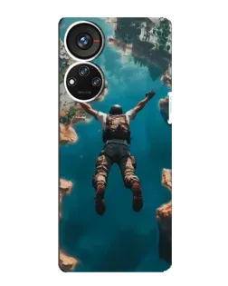 Чохол для ZTE Blade V40s з картинкою «PUBG — вільне падіння»