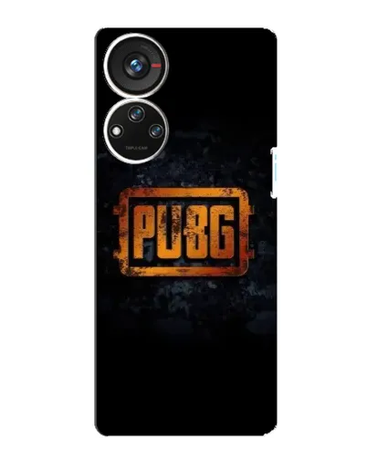 Чохол для ZTE Blade V40s з картинкою «PUBG — золотий логотип»