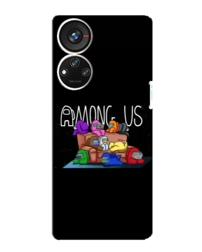 Чохол для ZTE Blade V40s з картинкою «Логотип Among Us»