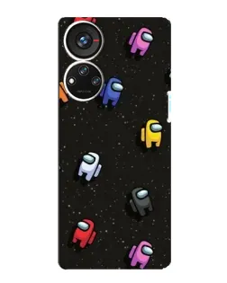 Чохол для ZTE Blade V40s з картинкою «Космічний патерн Among Us»