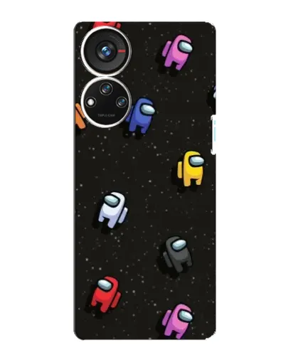 Чохол для ZTE Blade V40s з картинкою «Космічний патерн Among Us»