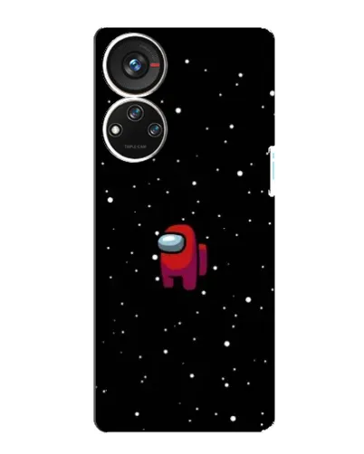 Чохол для ZTE Blade V40s з картинкою «Червоний Among Us»