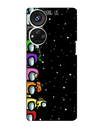 Чохол для ZTE Blade V40s з картинкою «Команда Among Us»