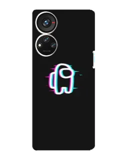 Чохол для ZTE Blade V40s з картинкою «Among Us неон»