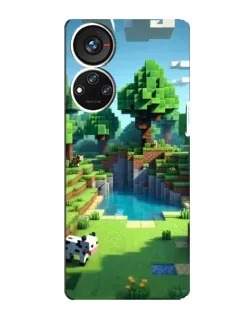 Чохол для ZTE Blade V40s з картинкою «Minecraft літній день»
