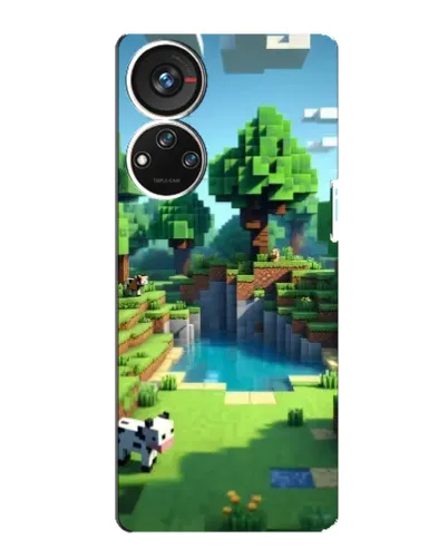 Чохол для ZTE Blade V40s з картинкою «Minecraft літній день»