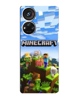 Чохол для ZTE Blade V40s з картинкою «Minecraft класичний світ»