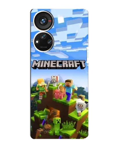 Чохол для ZTE Blade V40s з картинкою «Minecraft класичний світ»