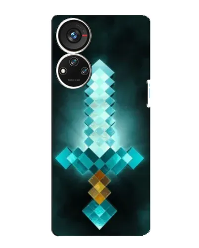 Чохол для ZTE Blade V40s з картинкою «Алмазний меч неон»