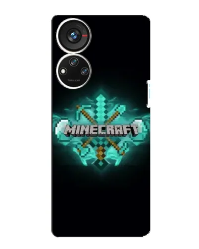Чохол для ZTE Blade V40s з картинкою «Minecraft Diamond лого»