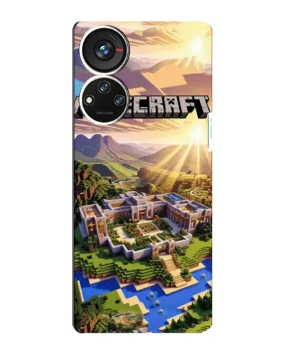 Чохол для ZTE Blade V40s з картинкою «Minecraft панорама»