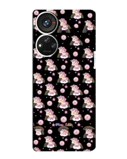 Чехол для ZTE Blade V40s с картинкой «Magic Unicorn паттерн»