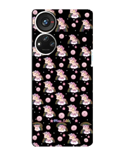 Чехол для ZTE Blade V40s с картинкой «Magic Unicorn паттерн»