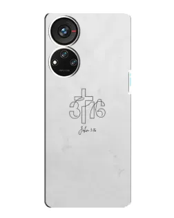 Чохол для ZTE Blade V40s з картинкою «Івана 3:16 Хрест» Чохол для ZTE Blade V40s з картинкою «Івана 3:16 Хрест»