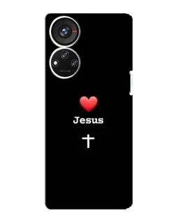 Чохол для ZTE Blade V40s з картинкою «Серце - Jesus» Чохол для ZTE Blade V40s з картинкою «Серце - Jesus»