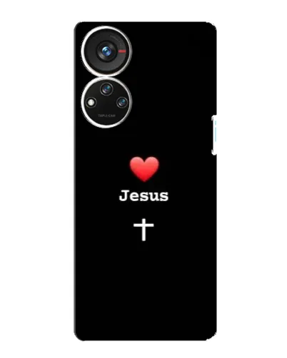 Чохол для ZTE Blade V40s з картинкою «Серце - Jesus» Чохол для ZTE Blade V40s з картинкою «Серце - Jesus»