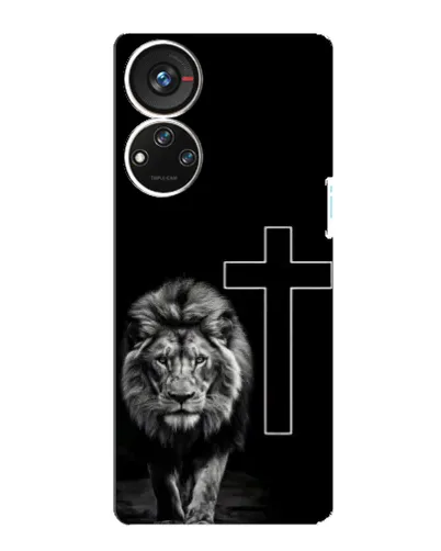 Чохол для ZTE Blade V40s з картинкою «Лев та Хрест» Чохол для ZTE Blade V40s з картинкою «Лев та Хрест»