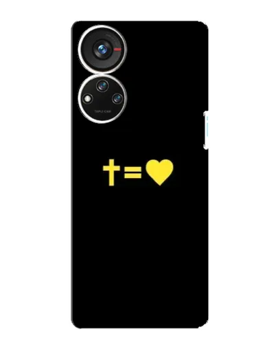 Чохол для ZTE Blade V40s з картинкою «Серце та Хрест» Чохол для ZTE Blade V40s з картинкою «Серце та Хрест»