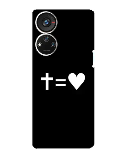 Чохол для ZTE Blade V40s з картинкою «Хрест та Серце» Чохол для ZTE Blade V40s з картинкою «Хрест та Серце»