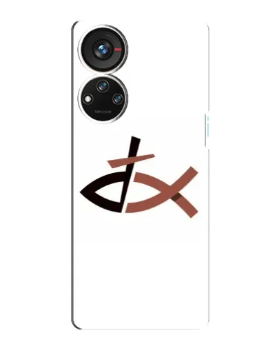 Чохол для ZTE Blade V40s з картинкою «Риба та хрест» Чохол для ZTE Blade V40s з картинкою «Риба та хрест»