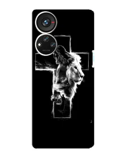 Чохол для ZTE Blade V40s з картинкою «Сяючий хрест Jesus»