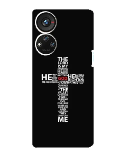 Чохол для ZTE Blade V40s з картинкою «Текстовий хрест» Чохол для ZTE Blade V40s з картинкою «Текстовий хрест»