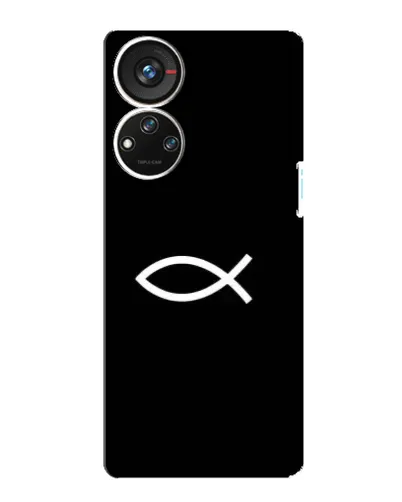 Чохол для ZTE Blade V40s з картинкою «Символ риби Jesus» Чохол для ZTE Blade V40s з картинкою «Символ риби Jesus»
