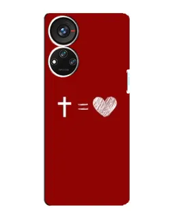 Чохол для ZTE Blade V40s з картинкою «Рівняння любові»