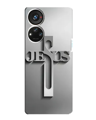 Чохол для ZTE Blade V40s з картинкою «Металевий хрест Jesus» Чохол для ZTE Blade V40s з картинкою «Металевий хрест Jesus»