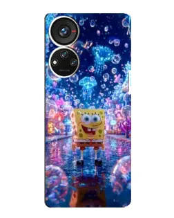 Чехол для ZTE Blade V40s с картинкой «Неоновый океан»
