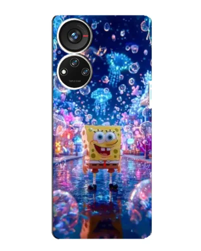 Чехол для ZTE Blade V40s с картинкой «Неоновый океан»