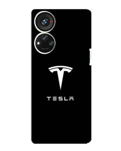 Чехол для ZTE Blade V40s с картинкой «Tesla White Logo» Чехол для ZTE Blade V40s с картинкой «Tesla White Logo»