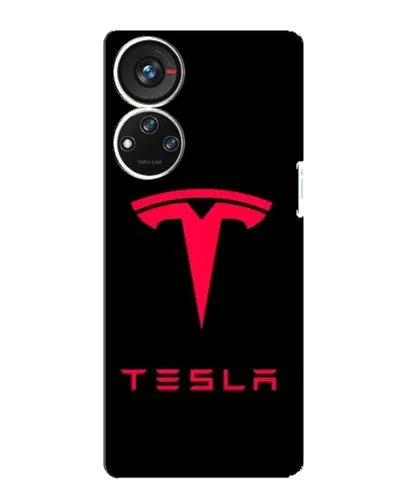 Чехол для ZTE Blade V40s с картинкой «Tesla Red Logo» Чехол для ZTE Blade V40s с картинкой «Tesla Red Logo»