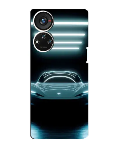 Чехол для ZTE Blade V40s с картинкой «Tesla в неоне» Чехол для ZTE Blade V40s с картинкой «Tesla в неоне»