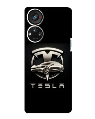 Чехол для ZTE Blade V40s с картинкой «Tesla — серебристое авто» Чехол для ZTE Blade V40s с картинкой «Tesla — серебристое авто»