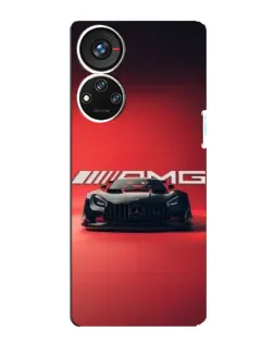 Чехол для ZTE Blade V40s с картинкой «Mercedes AMG — красная линия»