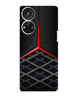 Чехол для ZTE Blade V40s с картинкой «Mercedes Carbon Grid»
