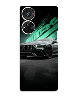 Чехол для ZTE Blade V40s с картинкой «Темный Mercedes AMG»