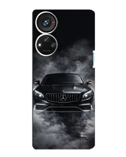 Чехол для ZTE Blade V40s с картинкой «Mercedes в дыму»