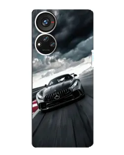 Чехол для ZTE Blade V40s с картинкой «Гоночный Mercedes AMG»
