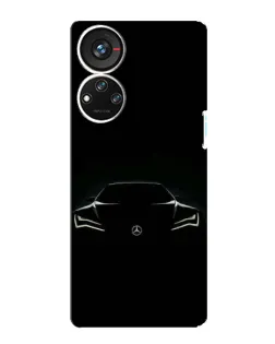 Чохол для ZTE Blade V40s з картинкою «Mercedes — силует авто» Чохол для ZTE Blade V40s з картинкою «Mercedes — силует авто»