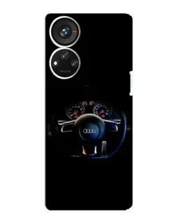 Чехол для ZTE Blade V40s с картинкой «Салон Audi — руль» Чехол для ZTE Blade V40s с картинкой «Салон Audi — руль»