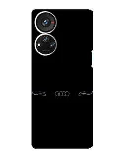 Чехол для ZTE Blade V40s с картинкой «Audi — световой подпись» Чехол для ZTE Blade V40s с картинкой «Audi — световой подпись»