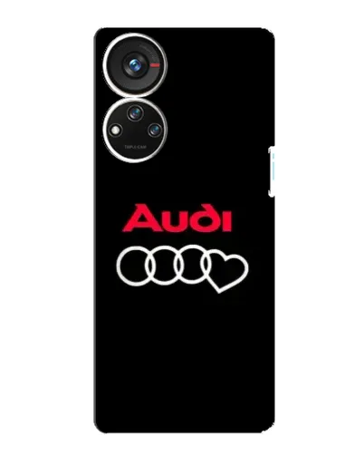 Чехол для ZTE Blade V40s с картинкой «Логотип Audi Heart»