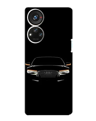 Чехол для ZTE Blade V40s с картинкой «Audi — ночной контур»
